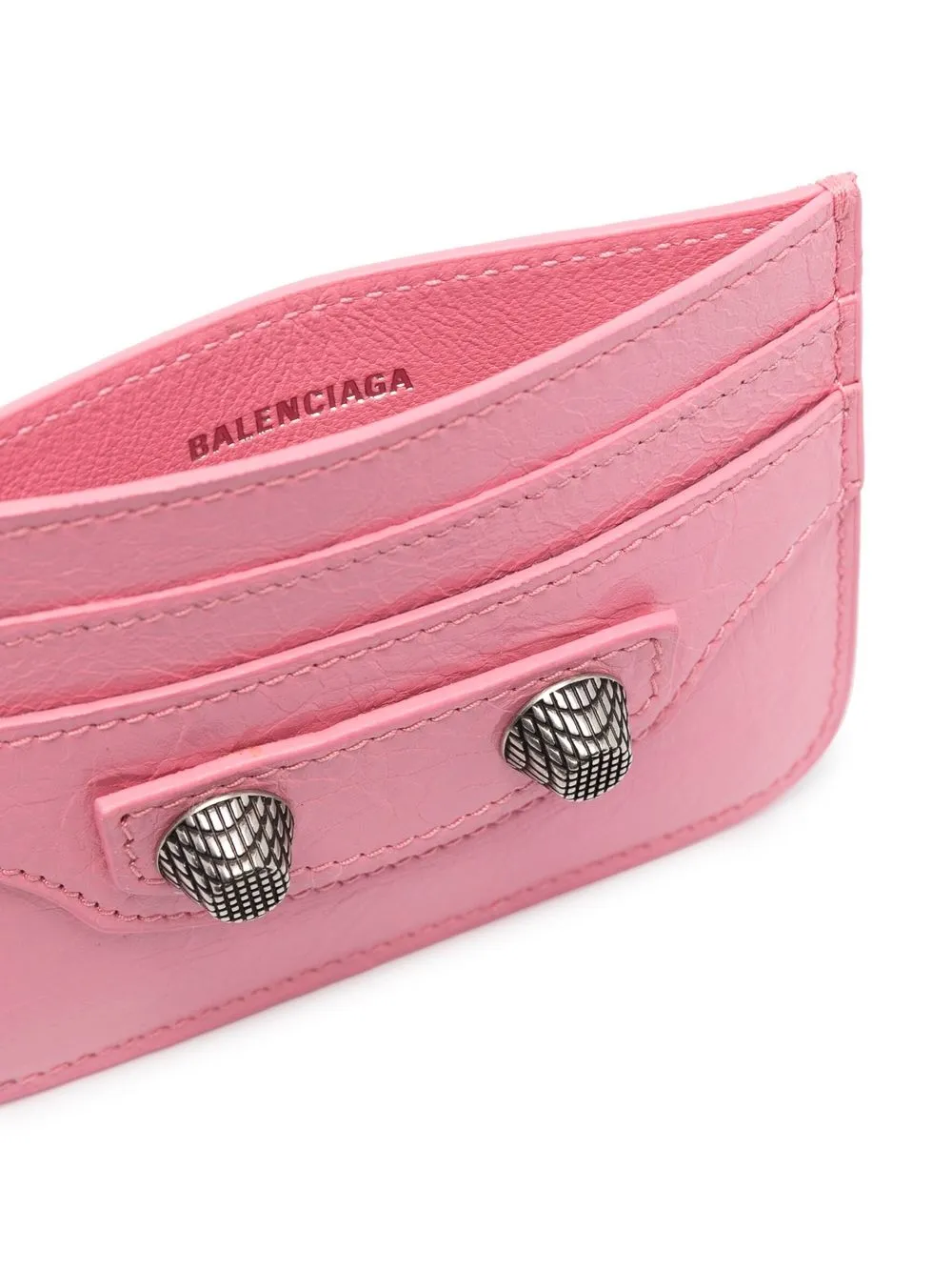 Balenciaga Pasjeshouder met studs Roze