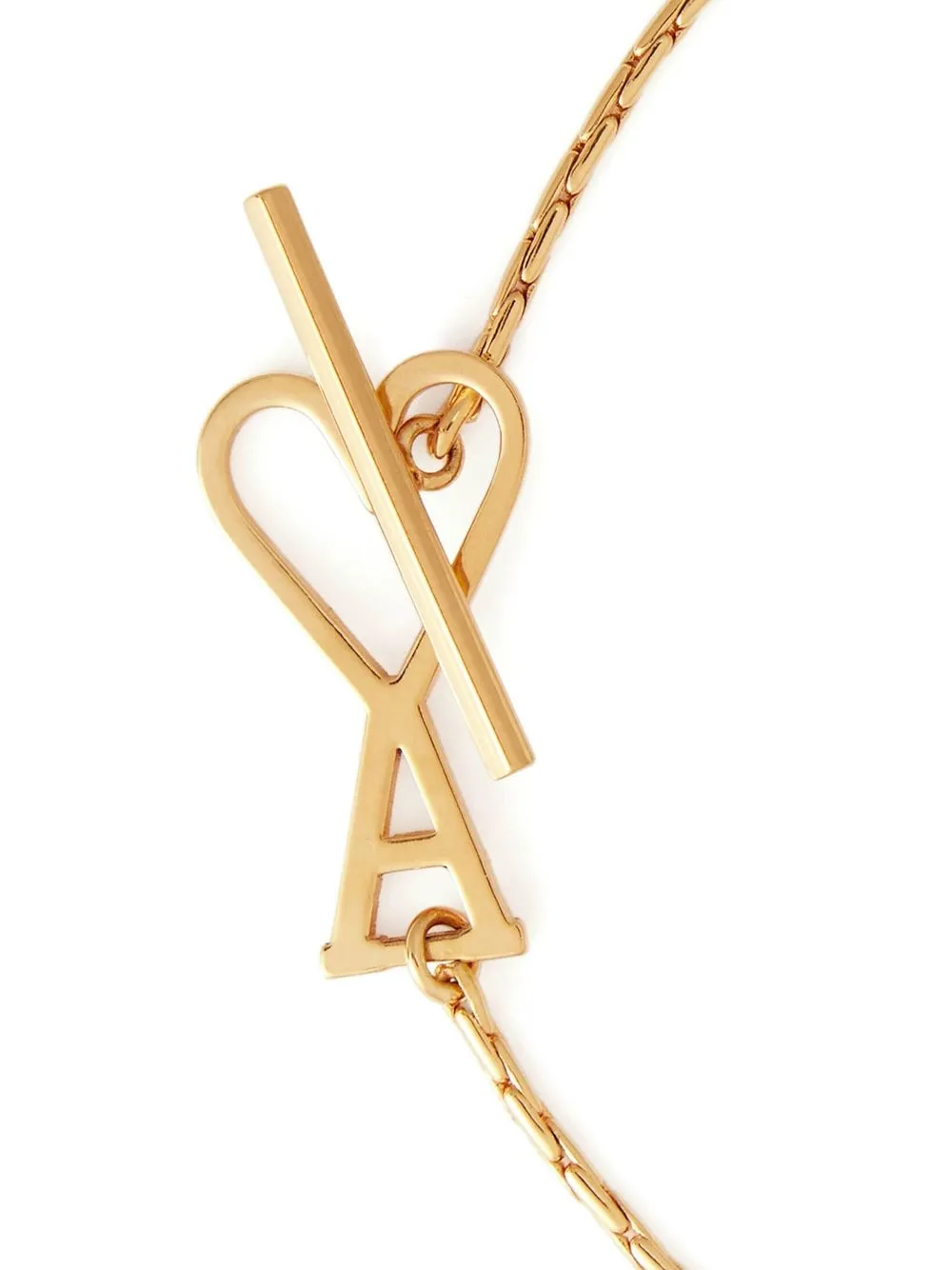 Shop Ami Alexandre Mattiussi Ami De Coeur Bracelet In Gold