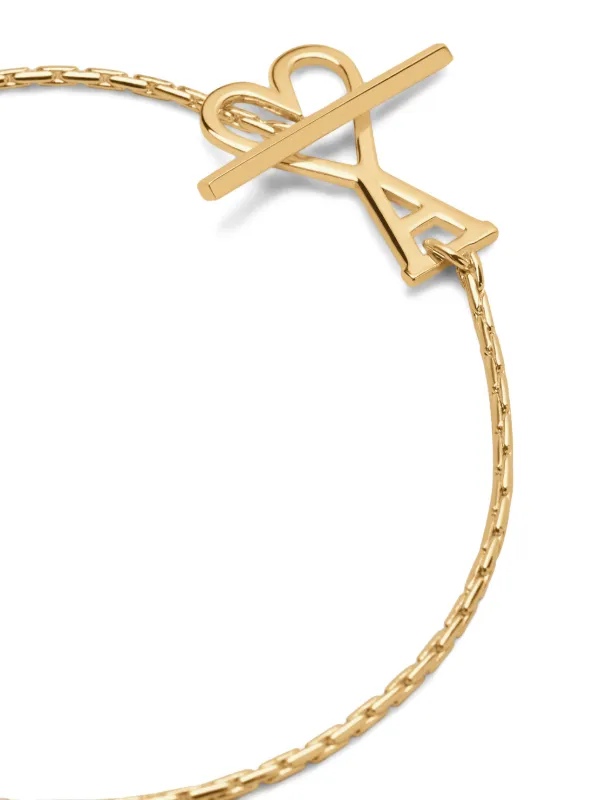 AMI Paris AMI DE COEUR チェーンブレスレット | ゴールドトーン