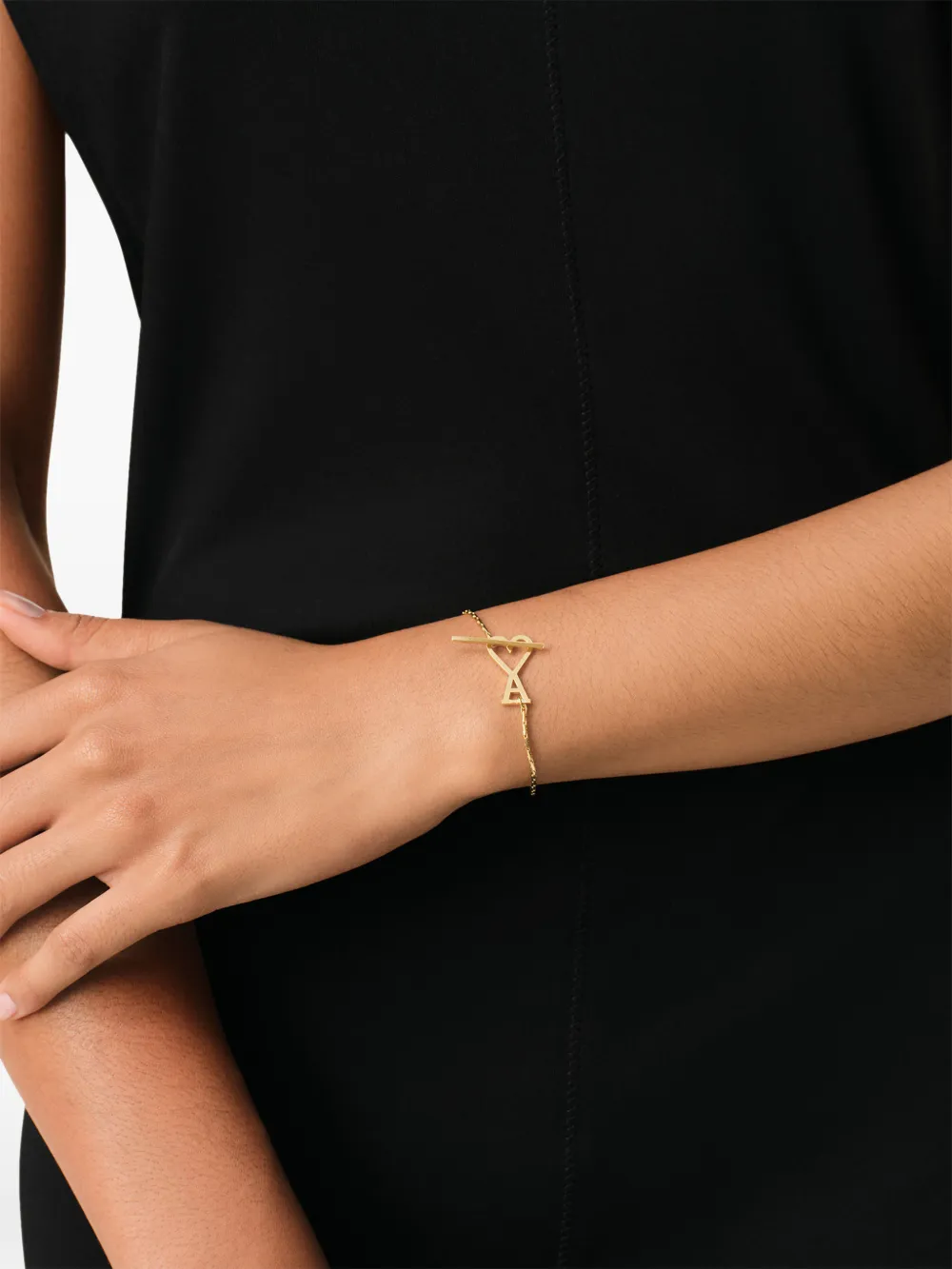 AMI Paris AMI DE COEUR チェーンブレスレット | ゴールドトーン