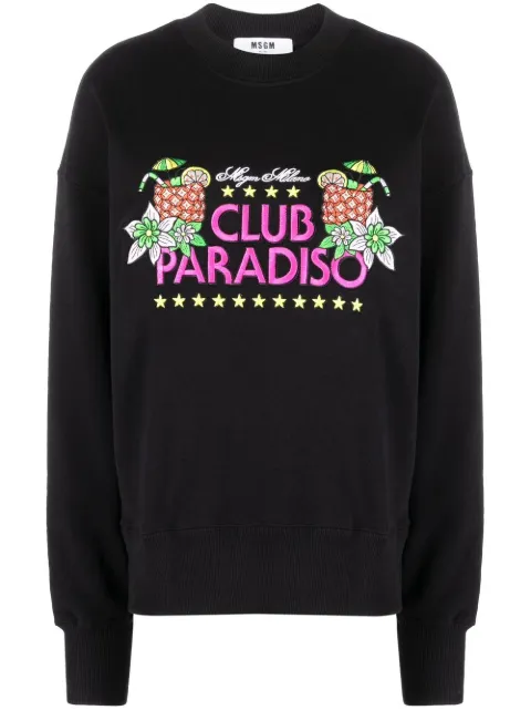 MSGM sudadera con estampado gráfico