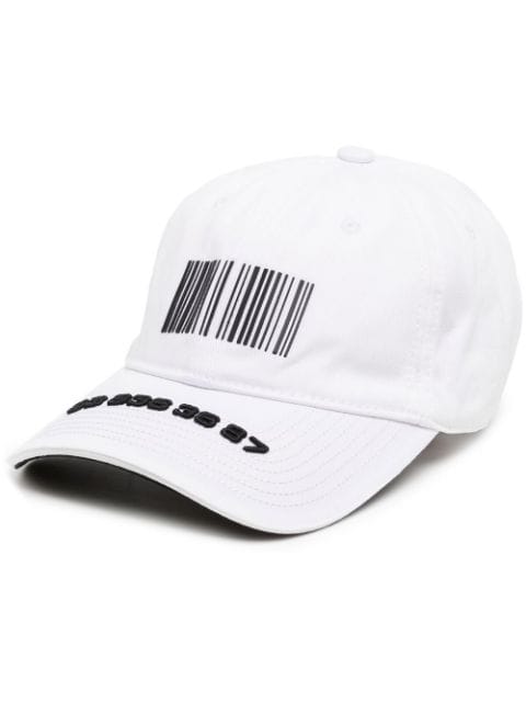 VTMNTS barcode-print baseball cap