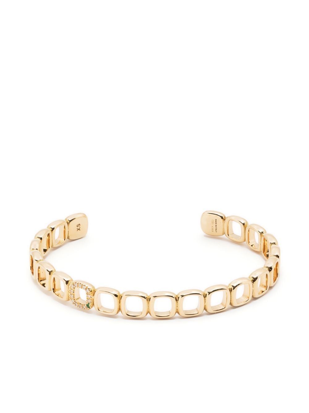 IVI 18kt yellow gold diamond cuff bracelet
