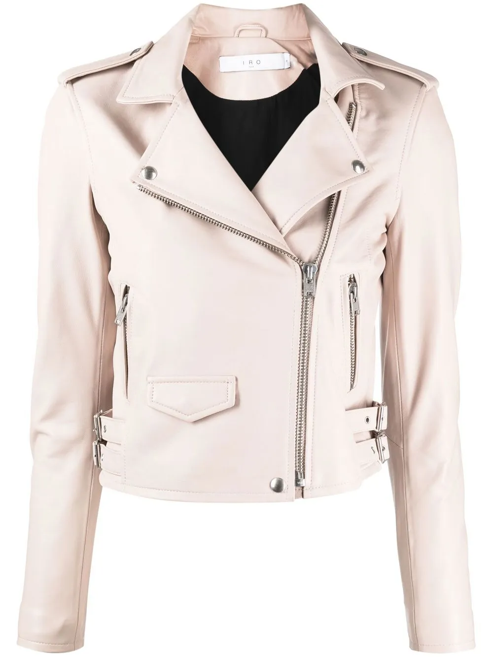 Iro pink leather outlet jacket