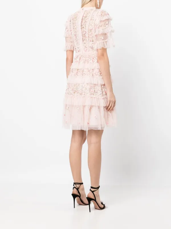 Needle and thread outlet ruffle dress