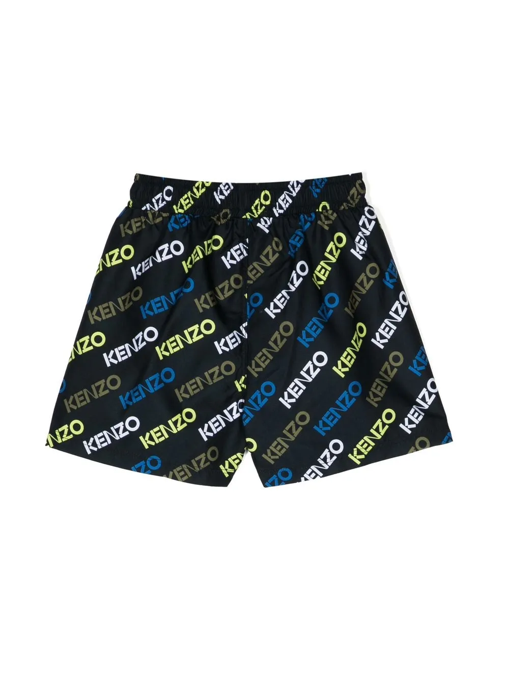 Image 2 of Kenzo Kids all-over logo-print shorts