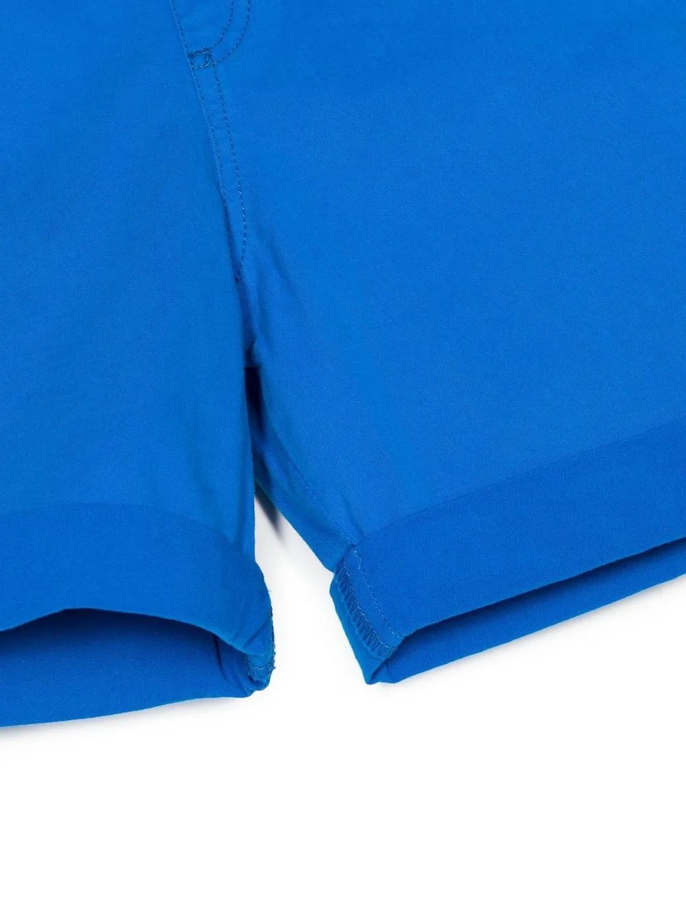 Kenzo Teen Boys Blue Cotton Twill Bermuda Shorts In Blue