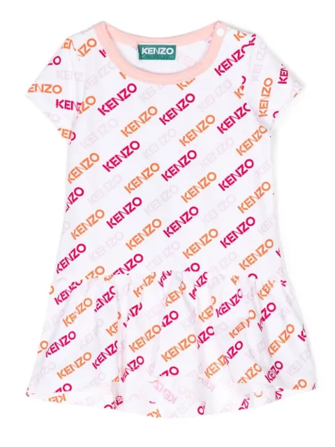 Kenzo Kids logo-print T-shirt dress