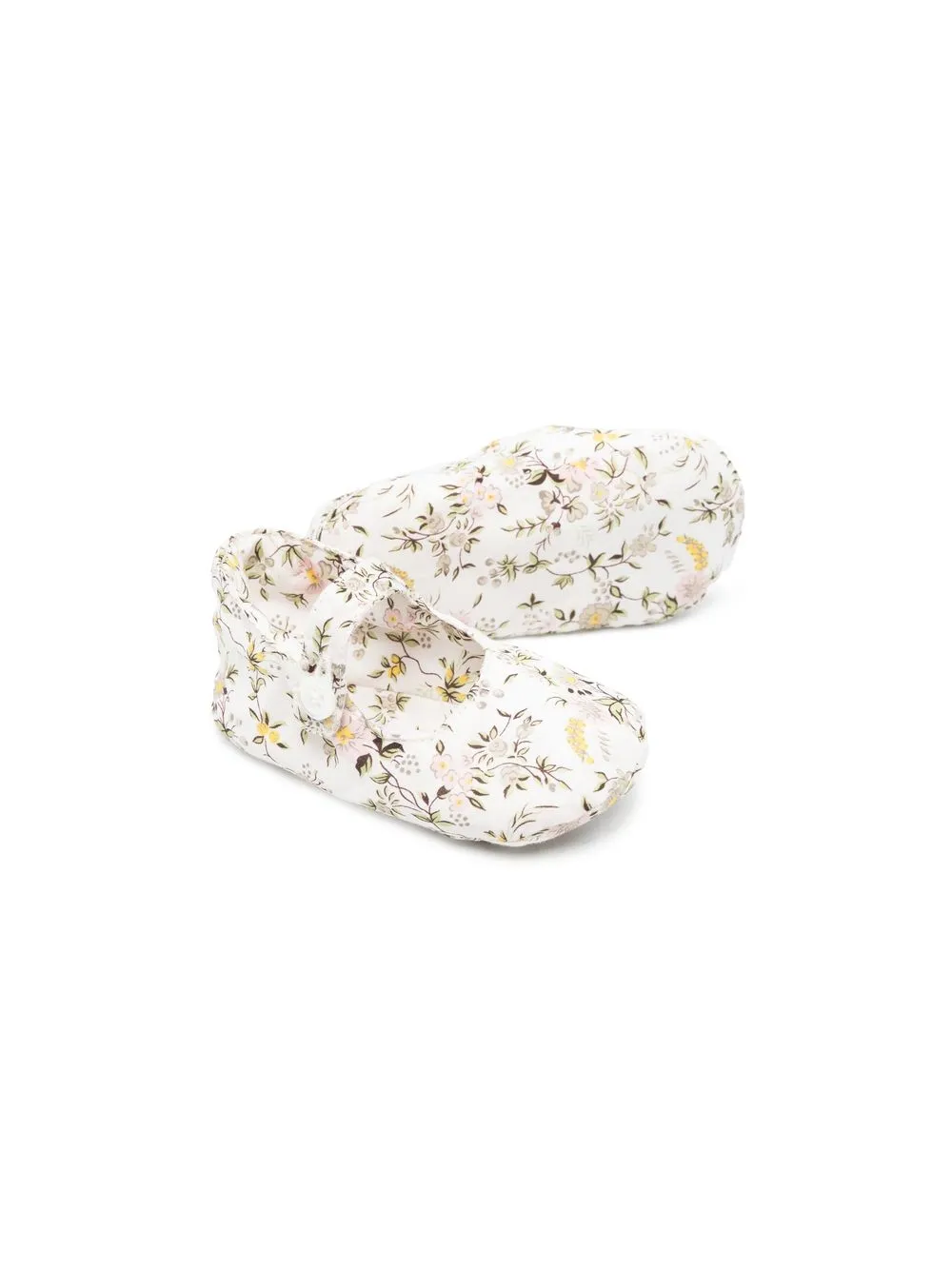 Bonpoint Pumps met bloemenprint - Wit