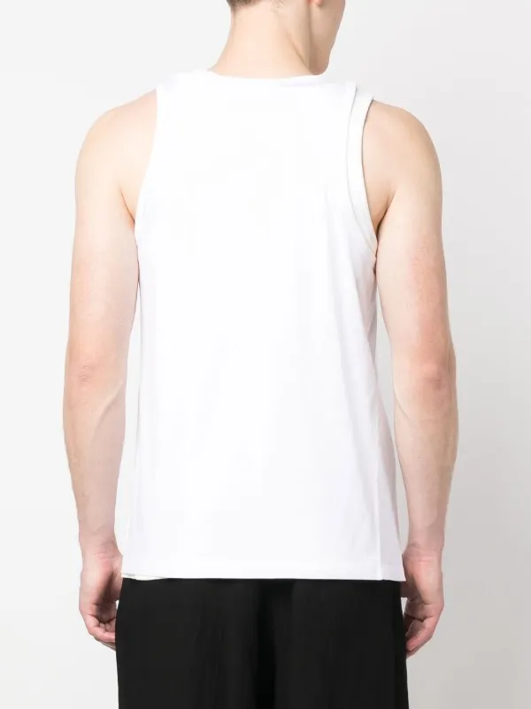 MM6 Maison Margiela layered-detail Tank Top - Farfetch
