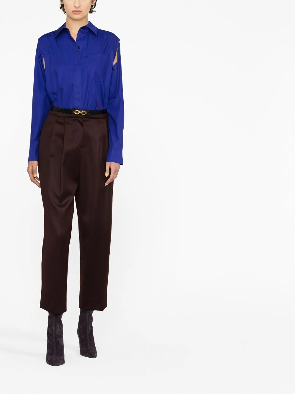 Victoria Beckham Blouse met uitgesneden detail - Blauw