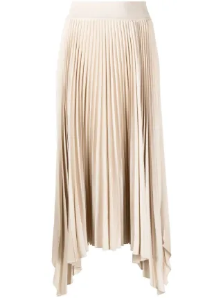 JOSEPH Pleated Handkerchief Hem Skirt - Farfetch