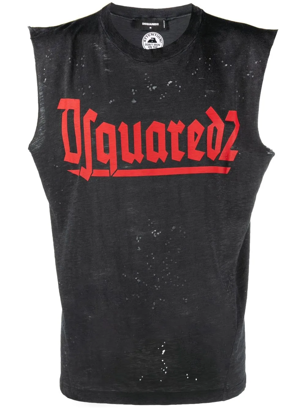 

Dsquared2 sleeveless cotton tank - Grey