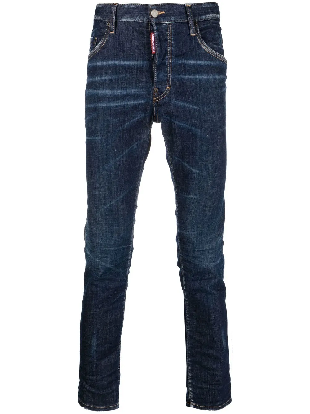 DSquared2 // Blue Low Rise Distressed Denim Capri – VSP Consignment