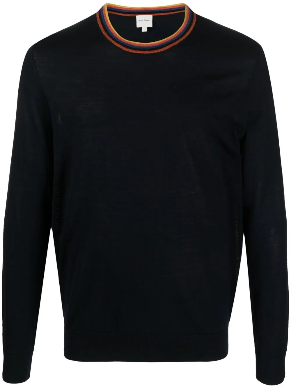 

Paul Smith stripe-trim knit jumper - Blue