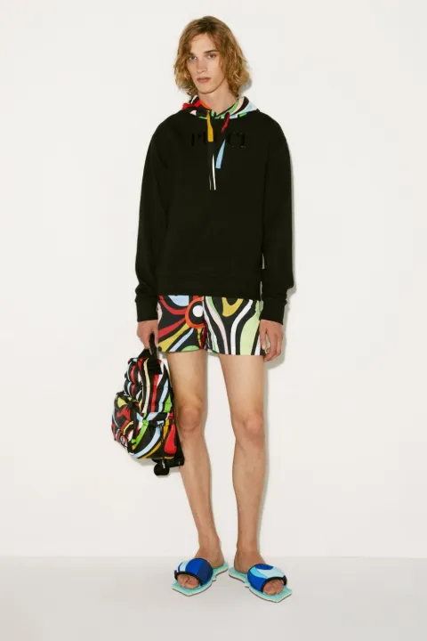 Marmo-Print Swim Shorts