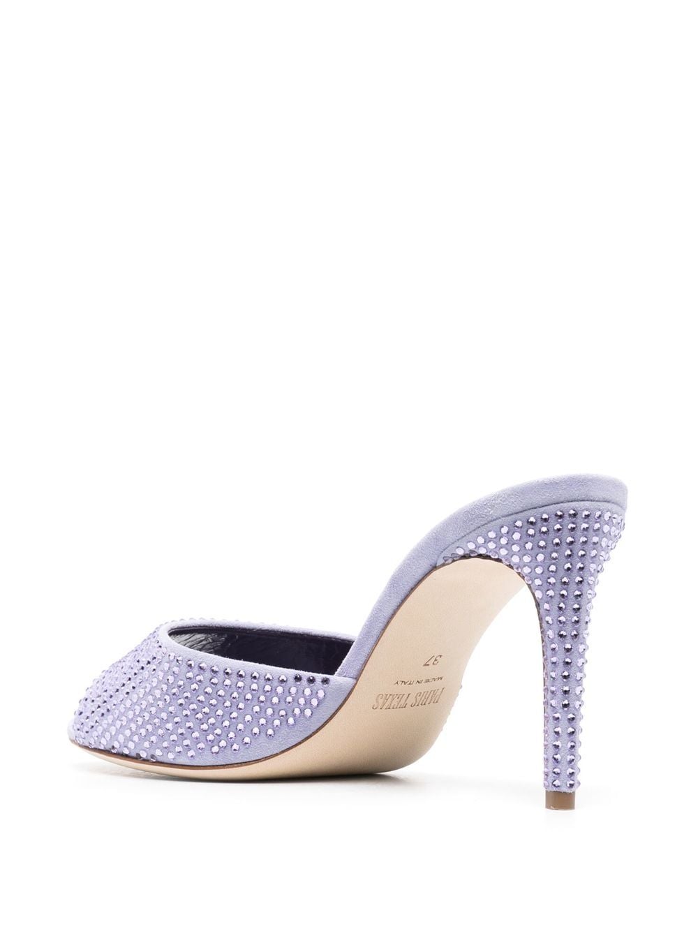 Shop Paris Texas Crystal-embellished 80mm Sandals In Purple