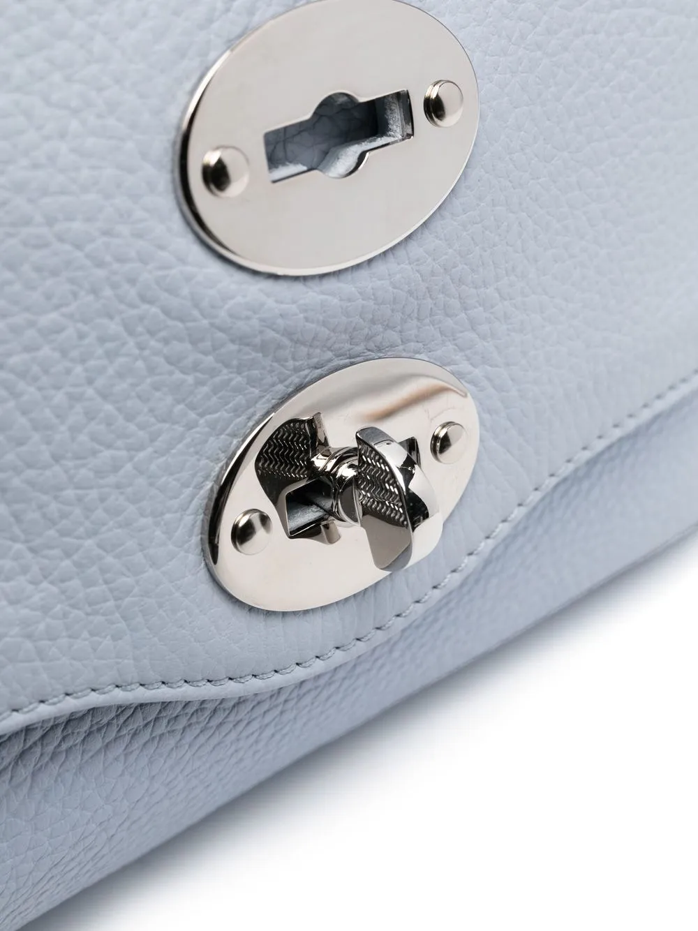 Zanellato Positano Leather Tote Bag In 蓝色