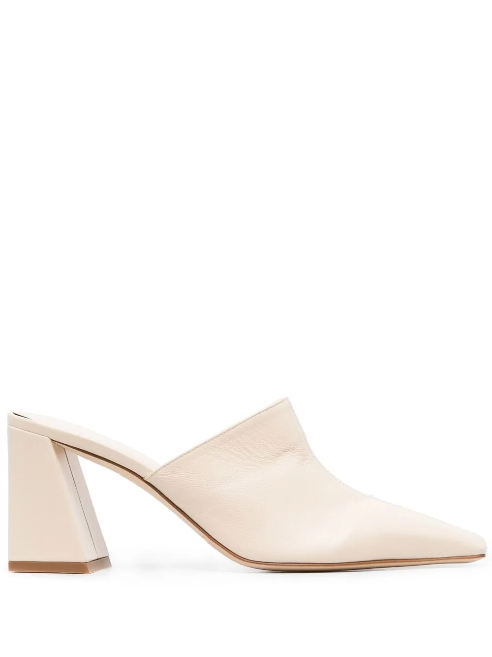 

Aeyde 80mm leather mules - Neutrals