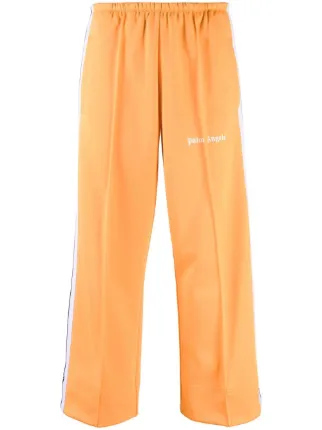 Palm Angels side stripe Cropped Track Pants Orange FARFETCH IE