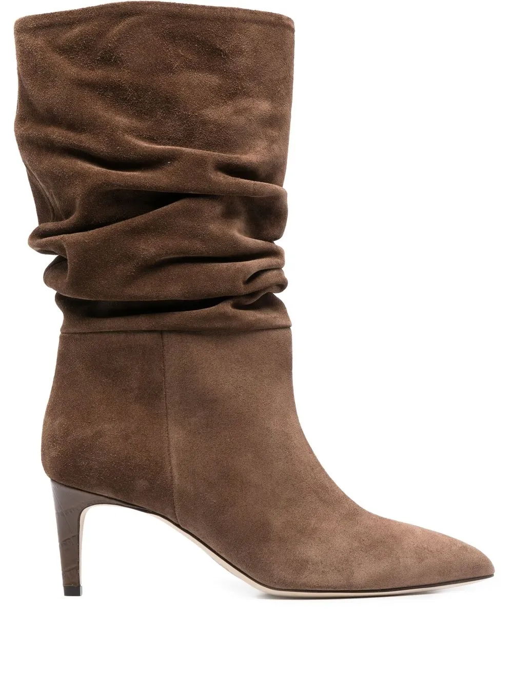 

Paris Texas 70mm pointed suede boots - Brown