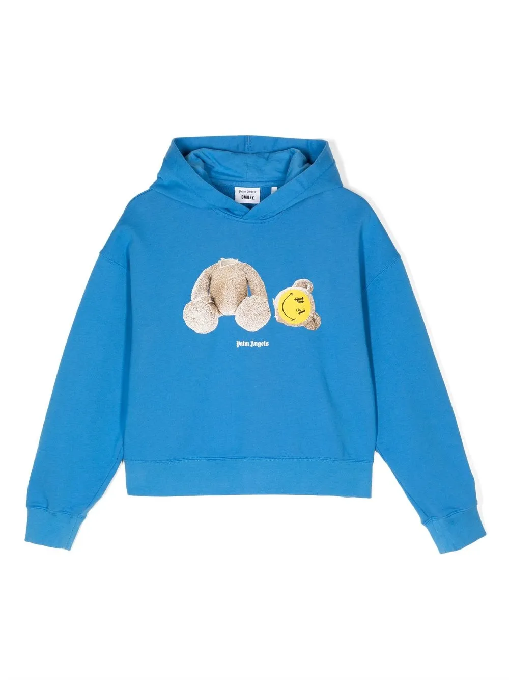 

Palm Angels Kids Smiley Bear pullover hoodie - Blue