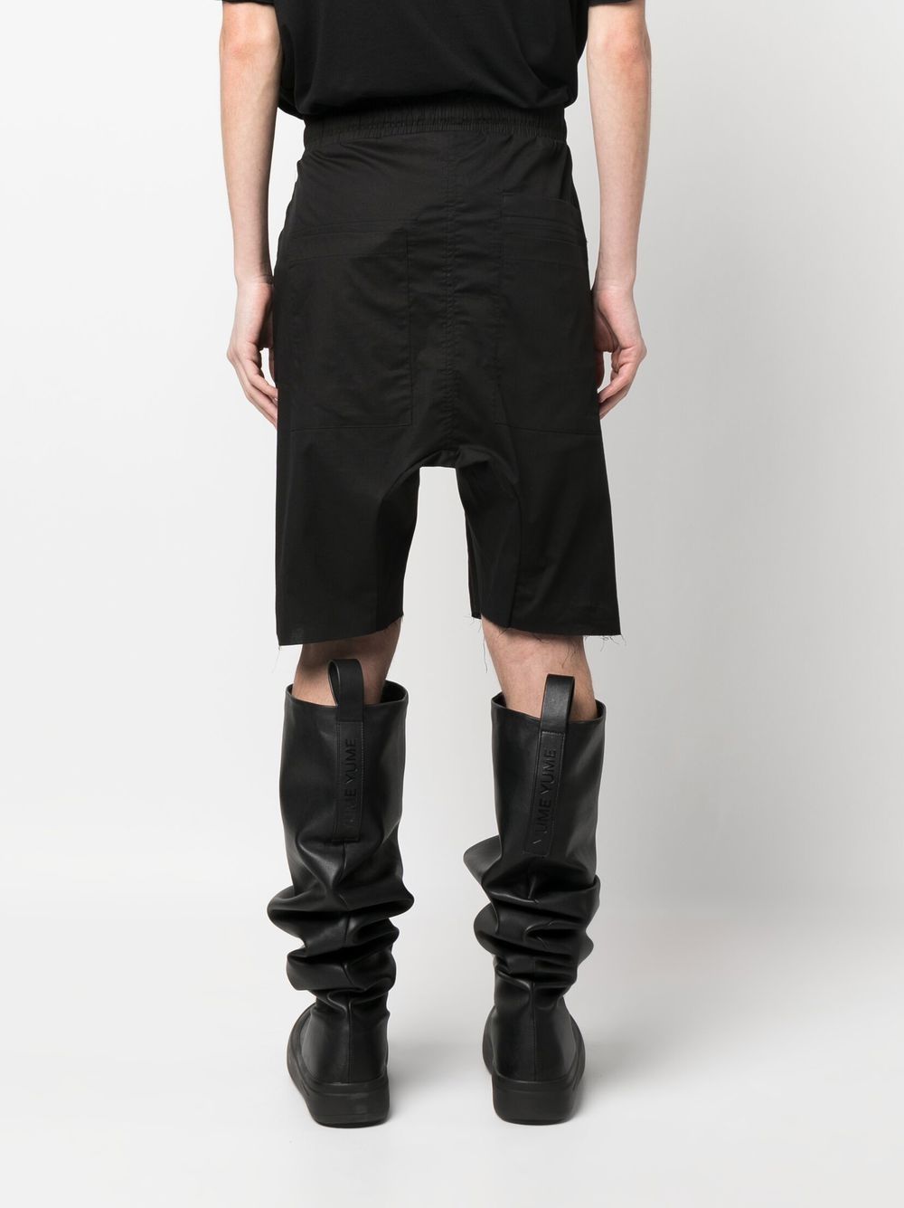Shop Thom Krom Drop-crotch Drawstring Shorts In Schwarz