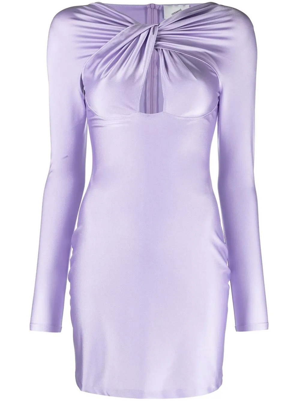 

Coperni twisted satin mini dress - Purple