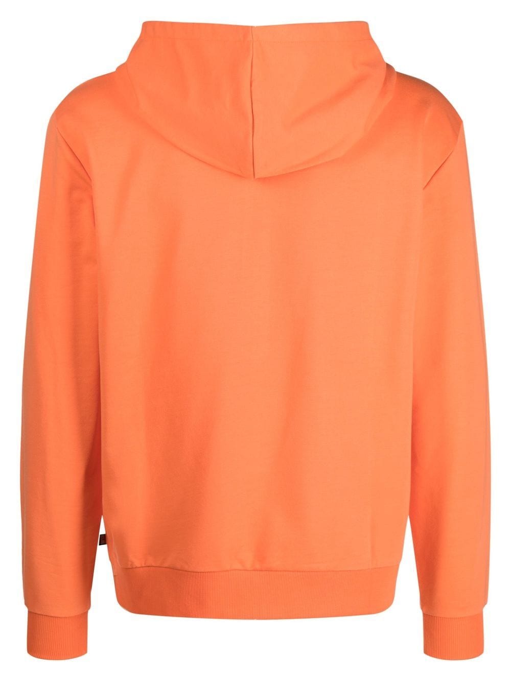 Shop Moschino Logo-print Zipped Hoodie In Orange