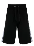 Moschino logo-tape track shorts - Black