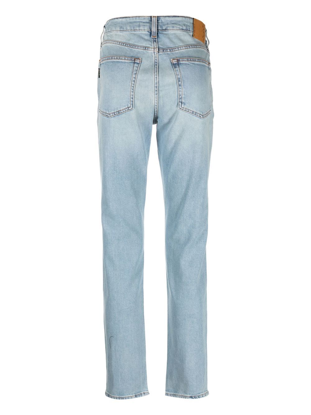 Shop Haikure Light-wash Slim-fit Jeans In Blue
