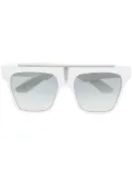 Jacques Marie Mage square-frame sunglasses - White