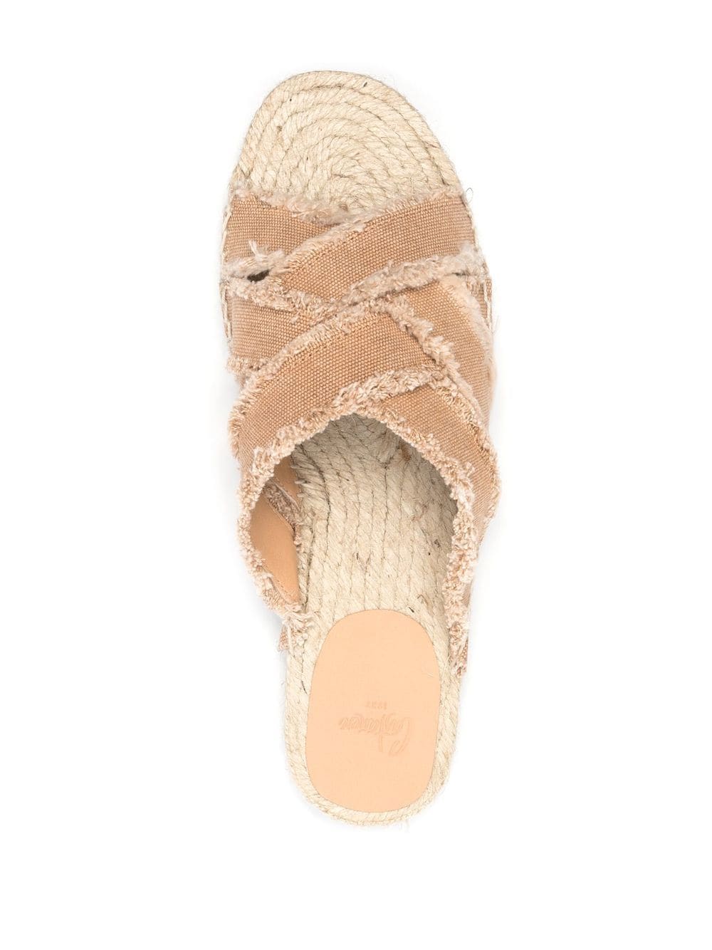 Castañer frayed crossover-strap espadrilles