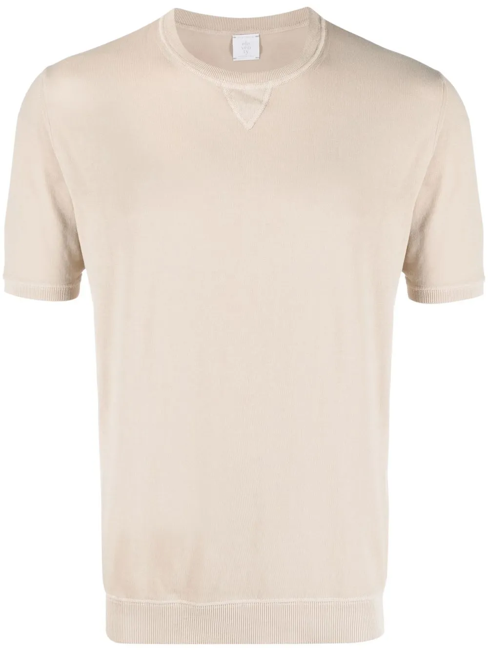 

Eleventy fine knit cotton T-shirt - Neutrals