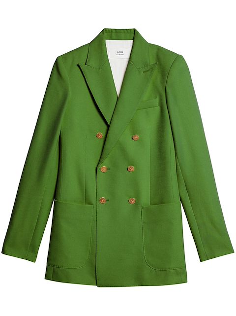 AMI Paris peaked-lapel double-breasted blazer