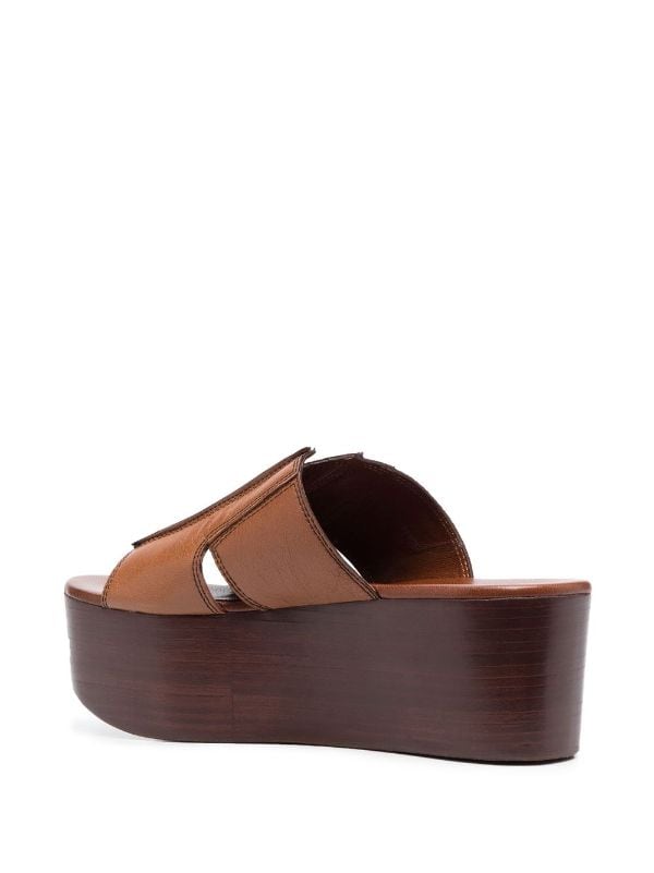 See By Chloé Leather 60mm Platform Sandals - Farfetch