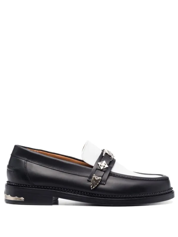 Toga Virilis plaque-detailing two-tone Loafers - Farfetch