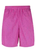 Alexander McQueen skull-print swim shorts - Pink