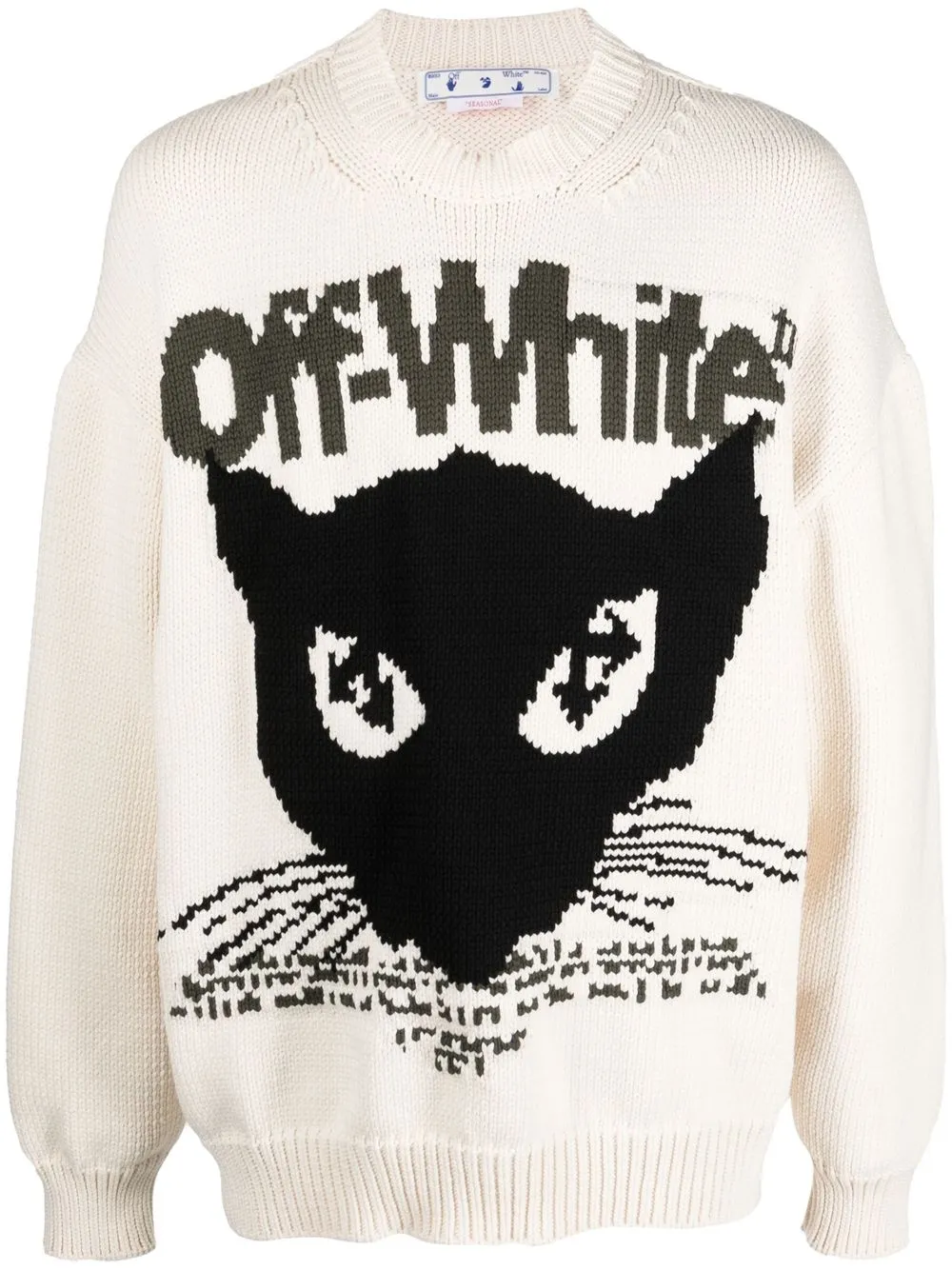 

Off-White intarsia-knit jumper