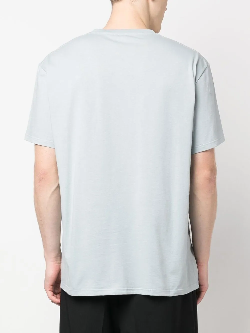 Alexander Mcqueen Logo-print Cotton T-shirt In Light Blue