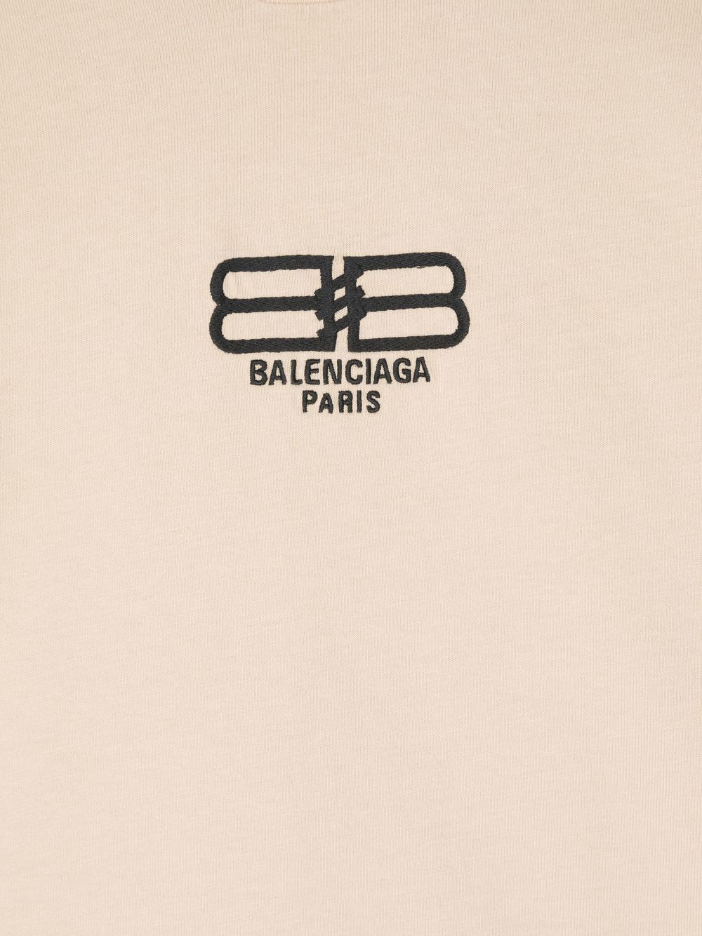 Shop Balenciaga Logo-print Detail T-shirt In Brown