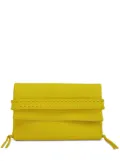 Chloé Mony wrist-strap leather clutch bag - Yellow