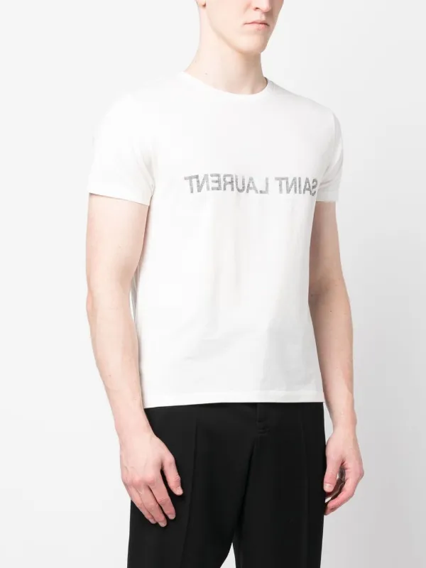 Men's Reverse Logo T-shirt by Saint Laurent