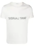 Saint Laurent Reverse cotton T-shirt - Neutrals