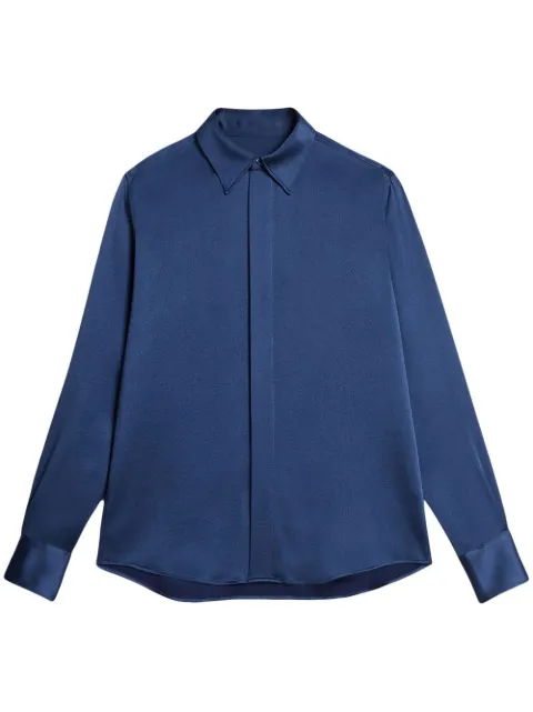 AMI Paris long-sleeved satin shirt
