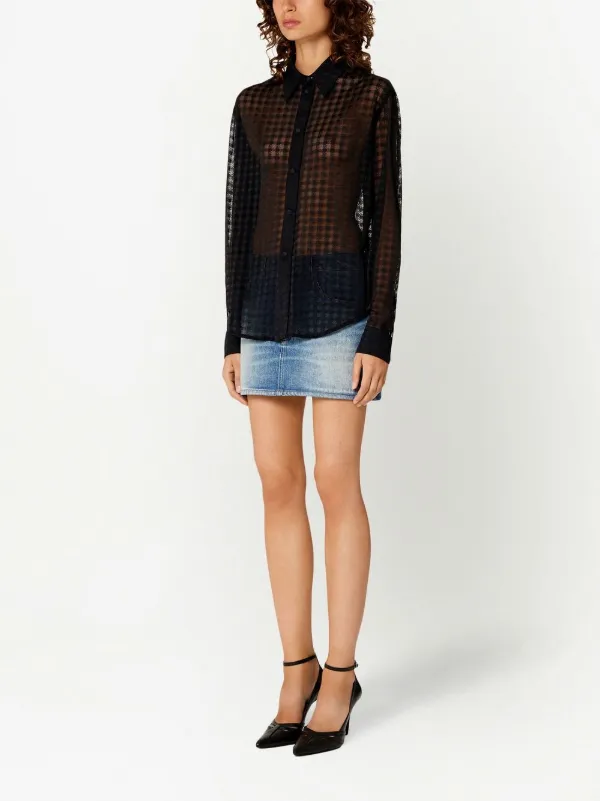 AMI Paris セミシアー シャツ | ブラック | FARFETCH JP