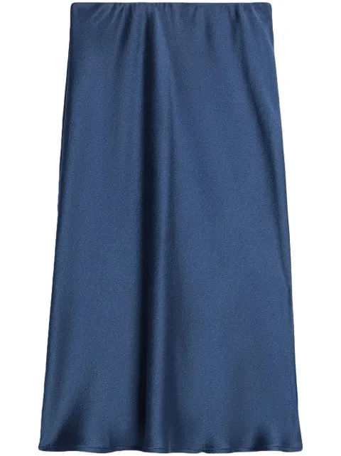 AMI Paris high-waisted satin skirt