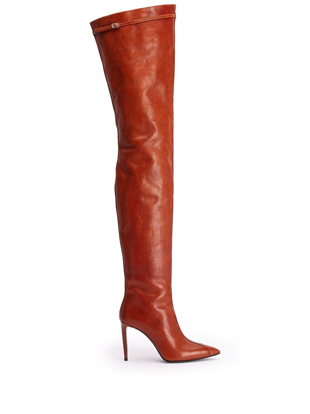 over-the-knee leather boots