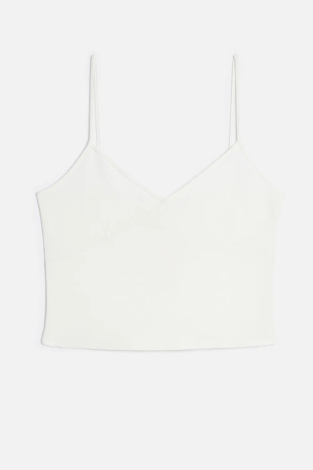 AMI ALEXANDRE MATTIUSSI V NECK TANK TOP WHITE FOR WOMEN