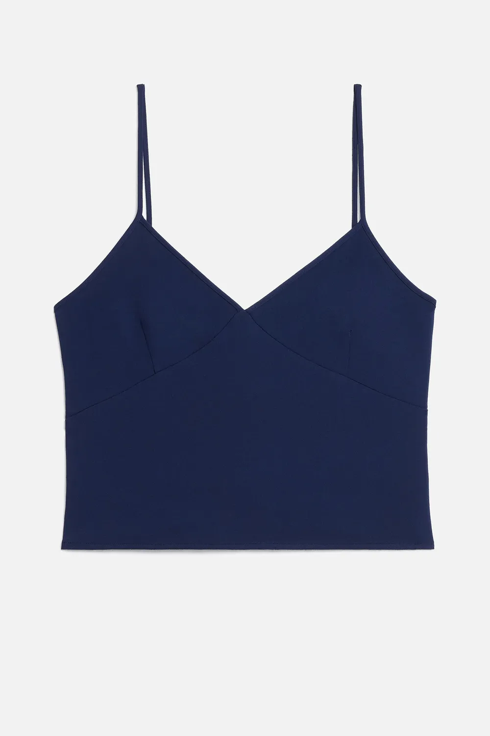 Ami Alexandre Mattiussi Debardeur Col V Bleu Pour Femme
